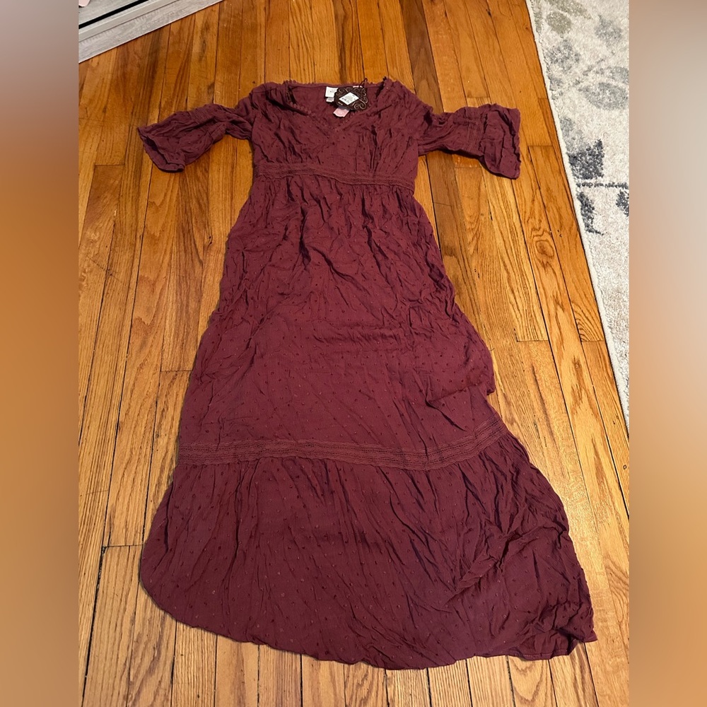 Know rose women’s long dress NWT